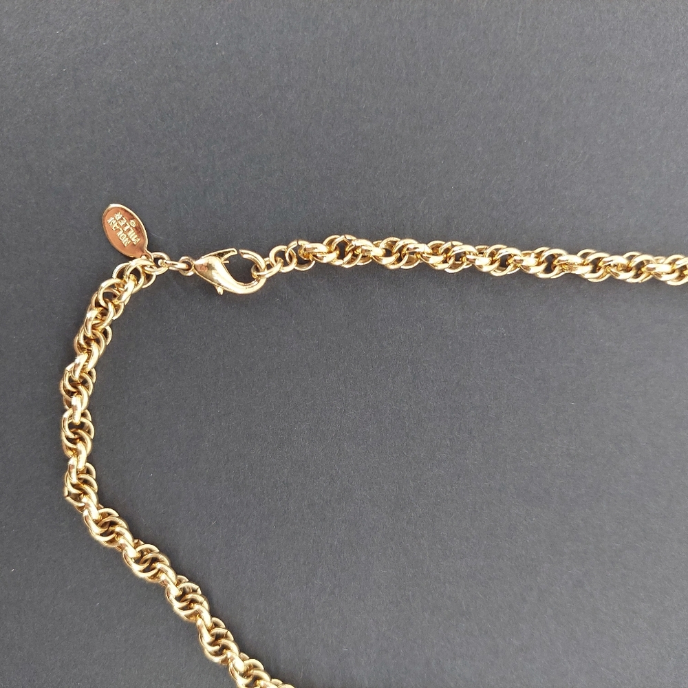 Nolan Miller Gold Tone Rope Chain Necklace - Picture 3 of 4